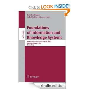 Foundations of Information and Knowledge Systems 5th International 