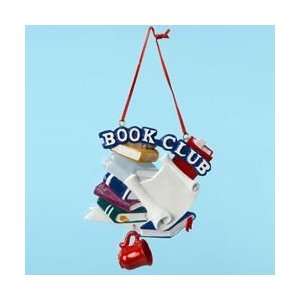 Club Pack of 12 Book Club Christmas Ornaments for Personalization 