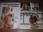 1978 wild turkey whiskey kentucky bourbon 2pg print ad returns