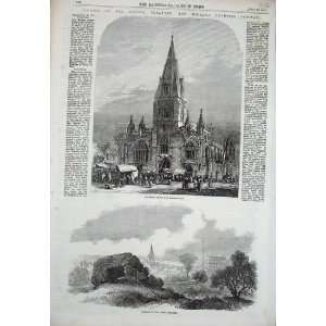  1857 Sleaford Church Market Remains Castle Railways