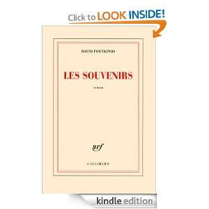 Les souvenirs (Blanche) (French Edition) David Foenkinos  