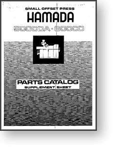 Hamada 500CDA / 600CD Parts Manual  