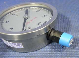 Ashcroft 4 1/2 inch Industrial Grade Pressure Gauge; 0 30 psi  