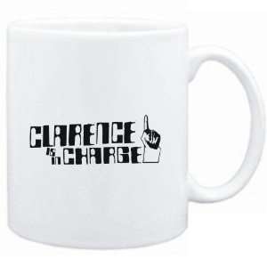  Mug White  Clarence is in charge  Male Names Sports 