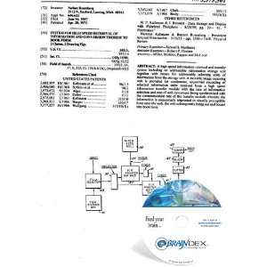 com NEW Patent CD for SYSTEM FOR HIGH SPEED RETRIEVAL OF INFORMATION 