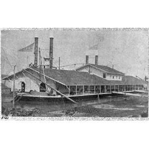 Wharf boat at Cairo,Illinois