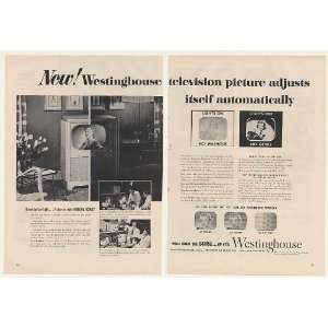  1953 Westinghouse Television TV Picture Adjusts 