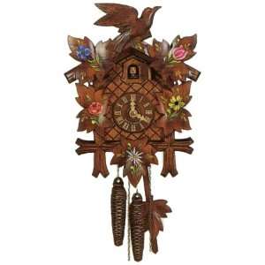  German Cuckoo Clock with Alpine Flowers