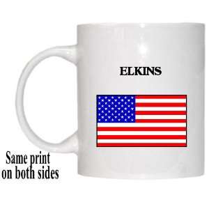  US Flag   Elkins, West Virginia (WV) Mug 
