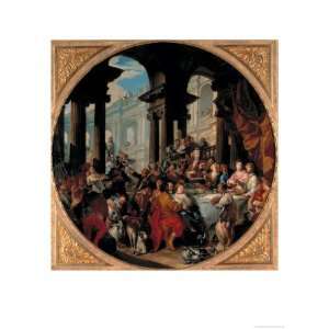  Banquet Under a Portico Giclee Poster Print by Giovanni 