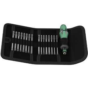 Wera KK 60 Kraftform Bitholding Screwdriver and 3 1/2 Inch Bit Pouch 