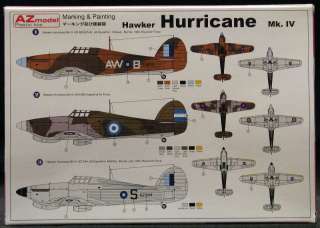 72 AZ HAWKER HURRICANE Mk.IV Fighter *MINT*  