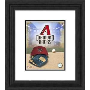 Framed Logo Composite Arizona Diamondbacks Photograph  