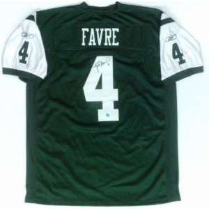  Jets Green Home jersey signed by Brett Favre Sports Collectibles
