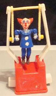 Vintage 1960s BOZO The CLOWN Trapeze Toy WORKS NICE NR L@@KIE 