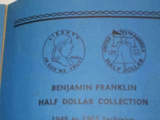 Whitman #9032 Franklin Half Dollar Folder 1948 to 1963  