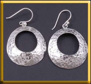 7g HANDMADE TRIBAL WOMENS EARRINGS 925 STERLING SOLID SILVER NEW ROUND 