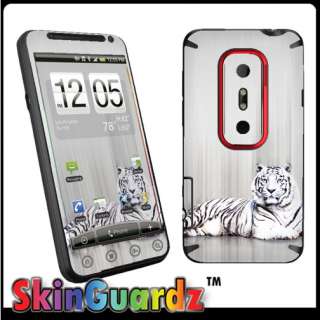 White Tiger Decal Skin To Cover Your HTC EVO 3D 4G Case  