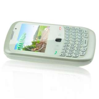   Dual Sim Quad Bands TV/FM Qwerty Keyboard Cell Phone 8588 White