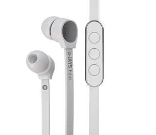 NEW a JAYS FOUR WHITE NOISE CANCELLING HEADPHONES FOR iPHONE iPOD iPAD 