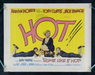 SOME LIKE IT HOT * 1959 MARILYN MONROE MOVIE POSTER  