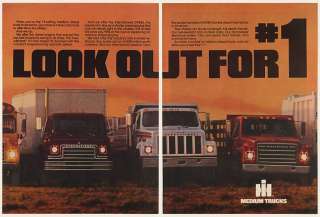 1981 IH International Harvester Medium Diesel Trucks 3 Page Ad  