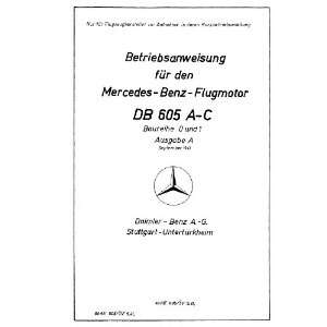   Technical Manual   Betriebsanweisung, Daimler Benz DB 605 Books