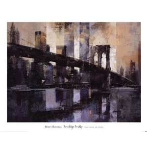  Brooklyn Bridge   Poster by Marti Bofarull (34.5X27.5 