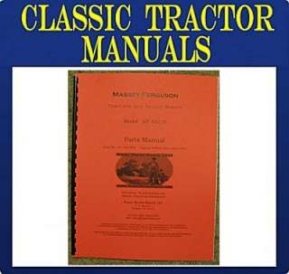 Massey Ferguson MF 832/8 Garden Tractor Parts Manual  
