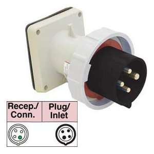  Bryant 430b5w Inlet, 3 Pole, 4 Wire, 30a, 3ph 600v Ac 