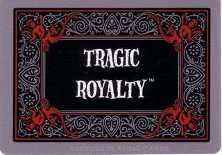 New Bicycle Tragic Royalty Playing Cards sealed in cello wrapped box