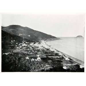  1902 Print Comune City Alassio Italian Riviera Ligurian 