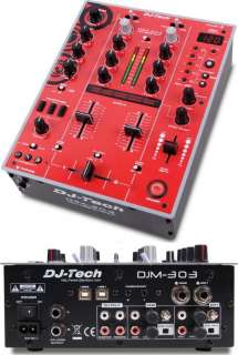 Dj Tech DJM303REDEDITION 2 Ch Dj Mixer/8pm Sync/soundcard  