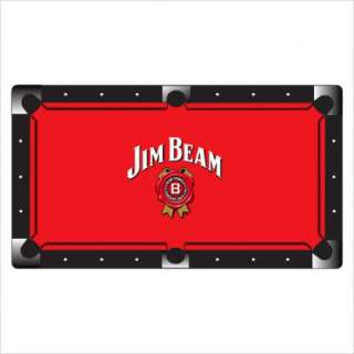 Jim Beam 8 Pool Table Felt With Rails in Red JBM 1002  