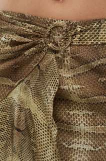 New Roberto Cavalli Women Flared Skirt Snake Skin Print  
