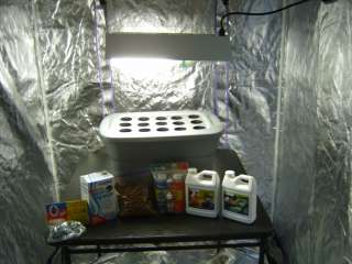   with Nutrients 125w Grow light complete set up ready to grow  