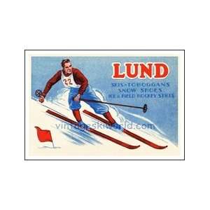  Lund Skis Poster