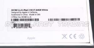 NEW SEALED White Apple 64gb 9.7in. Wi Fi iPad 2 Tablet MC981LL/A 