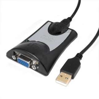 USB2.0 to VGA Video Graphic cable Adapter 1920*1080 Win7 NEW  