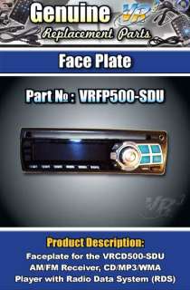 VR3 VRCD500SDU Car stereo Replacement Face Plate  