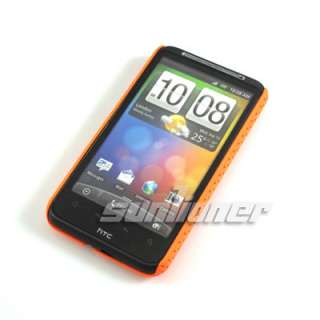 Mesh Hole Hard Case Cover for HTC Inspire 4G+LCD Film  