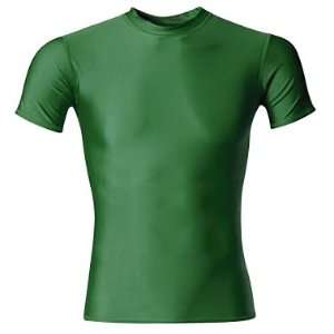   Short Sleeve Spandex Crew Tshirts FOREST (FOR) A2XL
