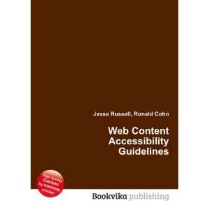  Web Content Accessibility Guidelines Ronald Cohn Jesse 