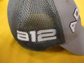   2012 ADAMS Golf TOUR A12 Speedline 9088 Fitted Mesh S/M (GREY) Hat/Cap