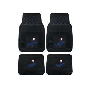   and Rear All Weather Floor Mats   Los Angeles Dodgers Automotive