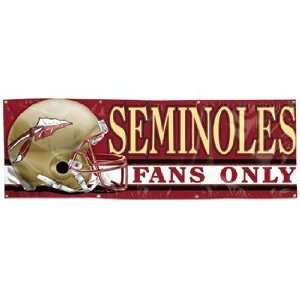 NCAA Florida State Seminoles Banner   2x6 Vinyl  Sports 