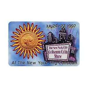 Collectible Phone Card 5m New York City Coliseum Coin Show (07/97) $ 