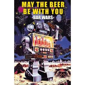  May the Beer be wth you 28x42 Giclee on Canvas