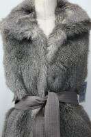 Alberto Makali Grey Faux Fur Vest Size S M L XL New NWT Designer 