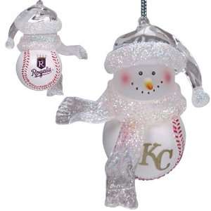  BSS   Kansas City Royals MLB Home Run Snowman Ornament (3 